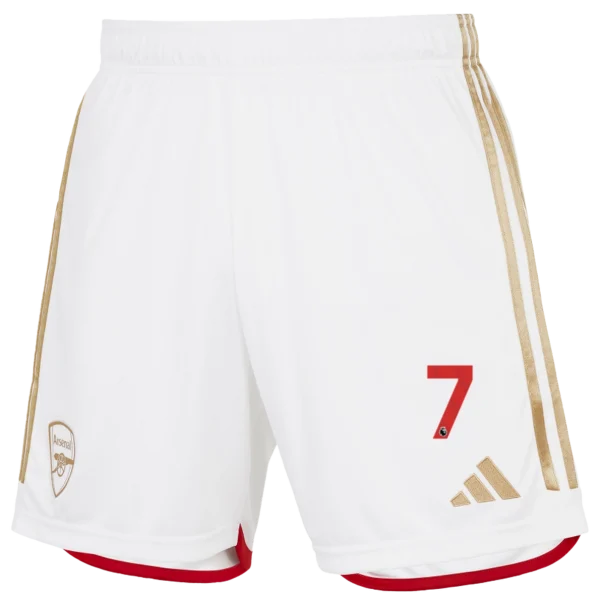 Arsenal Store - arsenal junior 2324 heimshorts – bukayo saka Kategorien für jeden Arsenal-Fan Offizielle Arsenal Fußballshirts