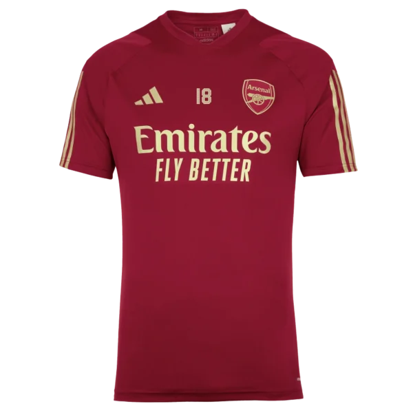 Arsenal Store - rotes trainingstrikot 2324 von arsenal für herren – takehiro tomiyasu Kategorien für jeden Arsenal-Fan Offizielle Arsenal Fußballshirts