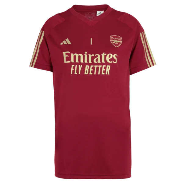 Arsenal Store - rotes trainingstrikot für damen 2324 von arsenal – aaron ramsdale Kategorien für jeden Arsenal-Fan Offizielle Arsenal Fußballshirts