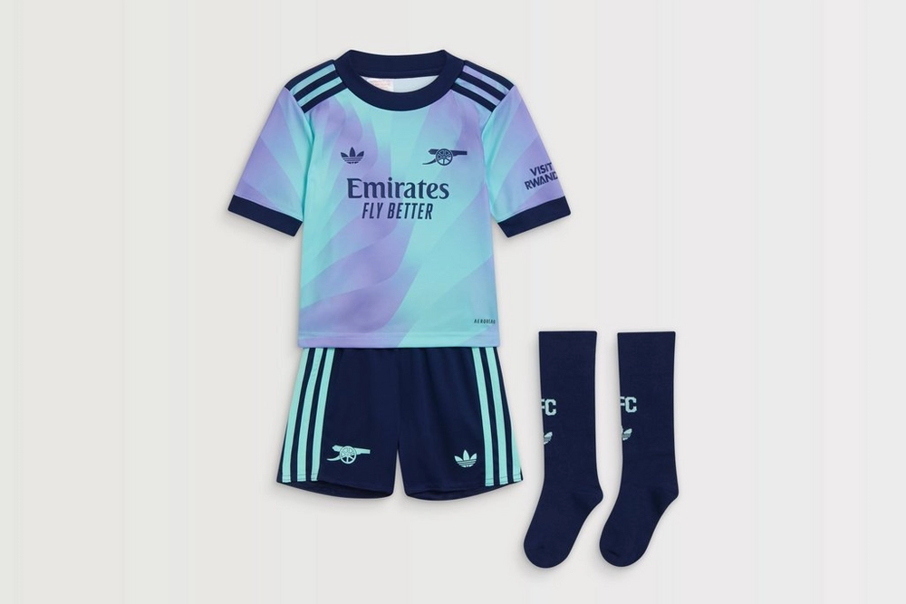 arsenal adidas 2425 drittes mini-kit Kategorien für Arsenal-Unterstützer